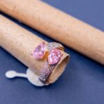 انگشتر نگین دار صورتی