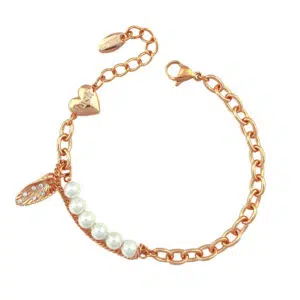 دستبند زنانه ژوپینگ مدل مروارید کد B4276 | طلایی | گارانتی اصالت و سلامت فیزیکی کالا