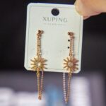 گوشواره زنجیری خورشیدی