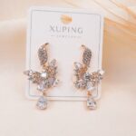 گوشواره نگین دار پروانه ژوپینگ