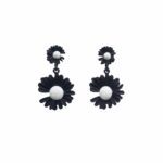 گوشواره گل حصیری سیاه