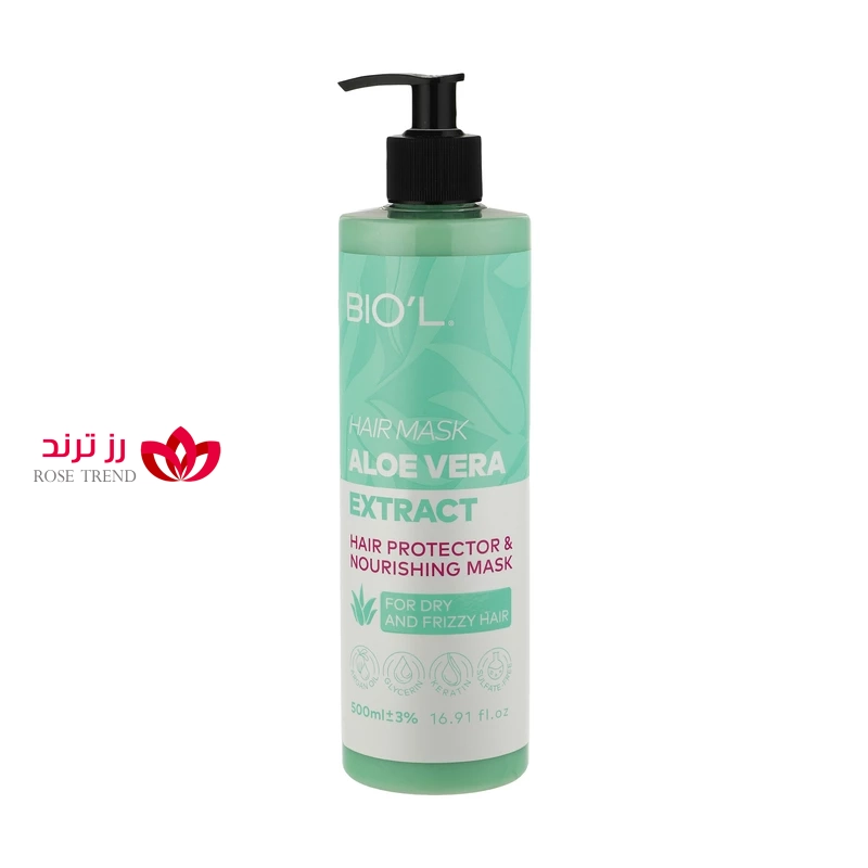 33F2317B7D761F039B09E9D101789447F2Ce091F_1676469971 ماسک مو بدون سولفات آلوئه ورا بیول حجم ۵۰۰ میل - Image 1